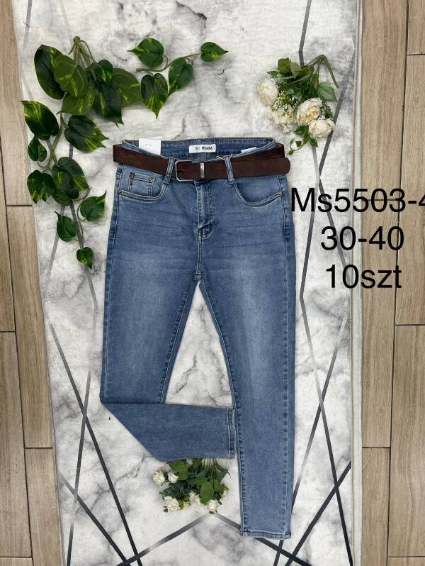 Spodnie damskie jeans Roz 30-40, 1 Kolor Paczka 10 szt