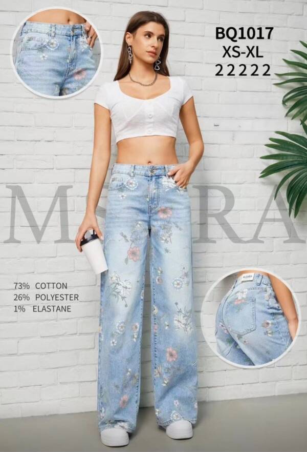 Spodnie damskie jeans Roz XS-XL, 1 Kolor Paczka 10 szt