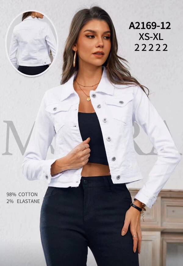 Kurtki damskie jeansy Roz XS-XL, 1 Kolor Paczka 10 szt