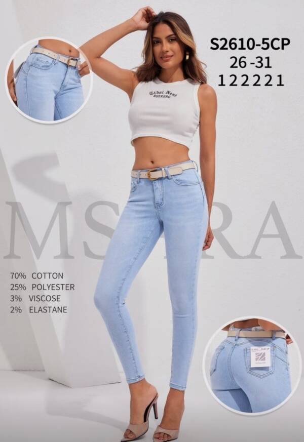 Spodnie damskie jeans Roz 26-31, 1 Kolor Paczka 10 szt