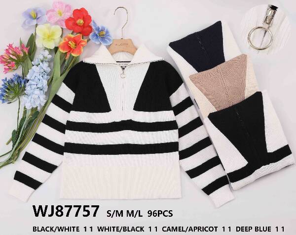 Swetry damskie (Francja produkt) Roz S/M-L/XL, Mix kolor, Paszka 8 szt