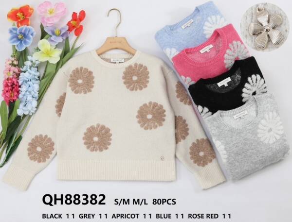 Swetry damskie (Francja produkt) Roz S/M-L/XL, Mix kolor, Paszka 10 szt