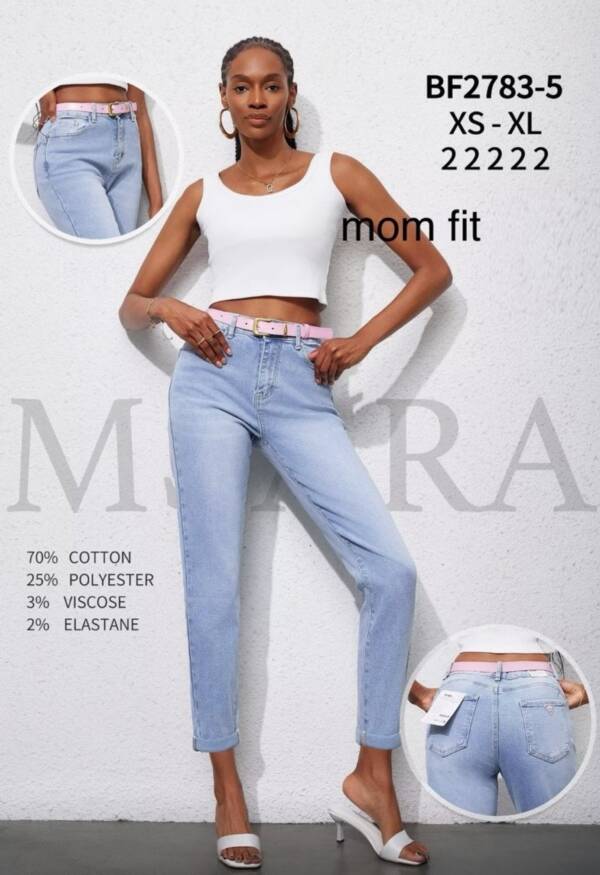 Spodnie damskie jeans Roz XS-XL, 1 Kolor Paczka 10 szt
