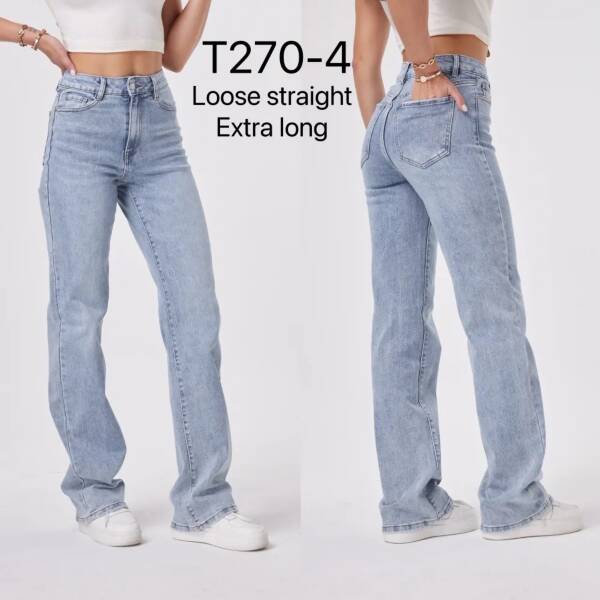 Spodnie damskie jeans Roz XS-XL, 1 Kolor Paczka 10 szt