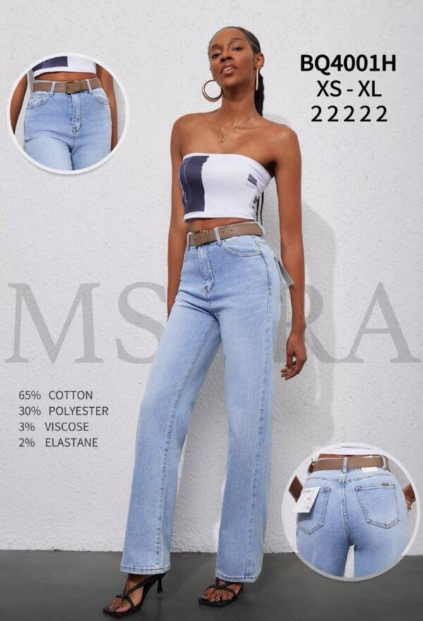 Spodnie damskie jeans Roz XS-XL, 1 Kolor Paczka 10 szt