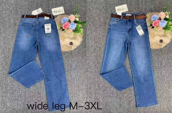 Spodnie damskie jeans Roz M-3XL, 1 Kolor Paczka 10 szt