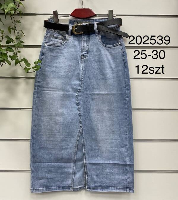 Spódnica damskie jeans Roz 25-30, 1 Kolor Paczka 12 szt