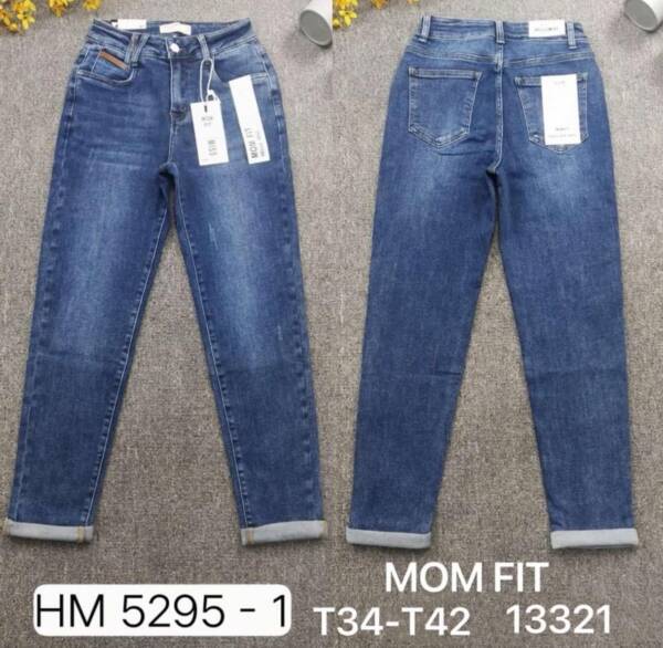 Spodnie damskie jeans Roz 34-42, 1 Kolor Paczka 10 szt