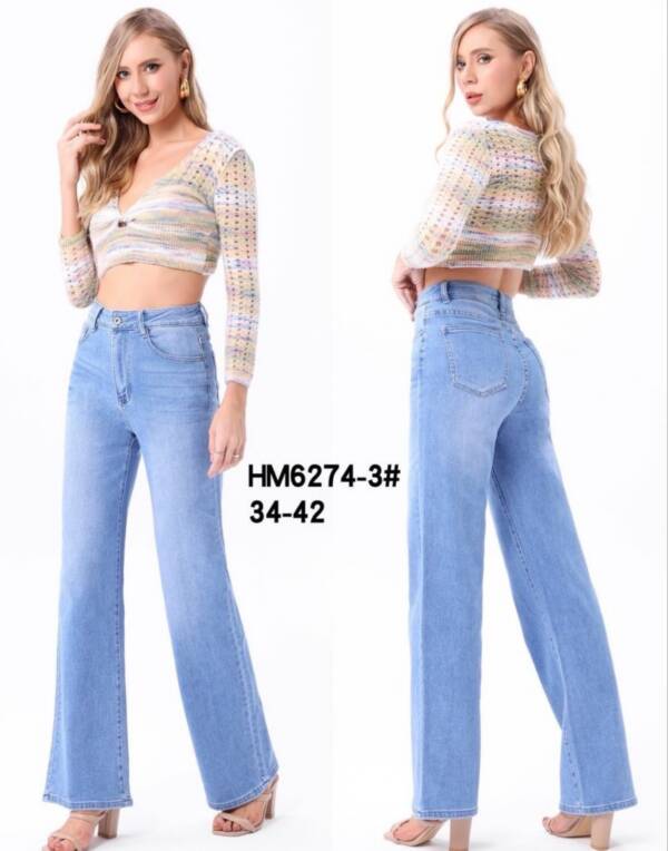 Spodnie damskie jeans Roz 34-42, 1 Kolor Paczka 10 szt