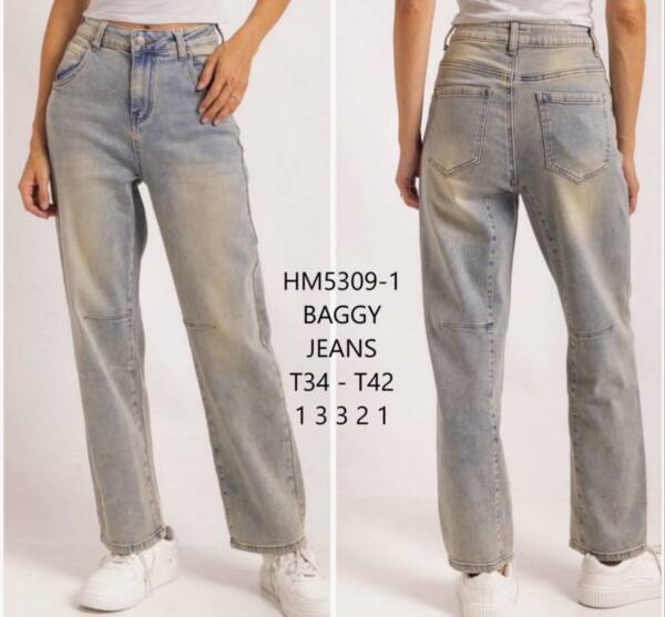 Spodnie damskie jeans Roz 34-42, 1 Kolor Paczka 10 szt
