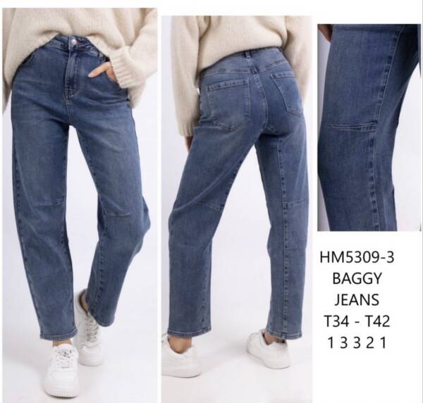 Spodnie damskie jeans Roz 34-42, 1 Kolor Paczka 10 szt