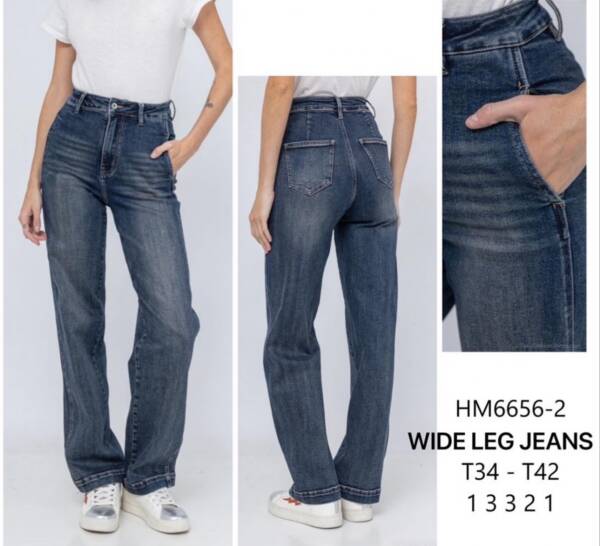Spodnie damskie jeans Roz 34-42, 1 Kolor Paczka 10 szt