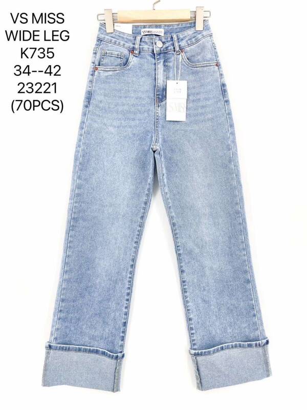 Spodnie damskie jeans Roz 34-42, 1 Kolor Paczka 10 szt