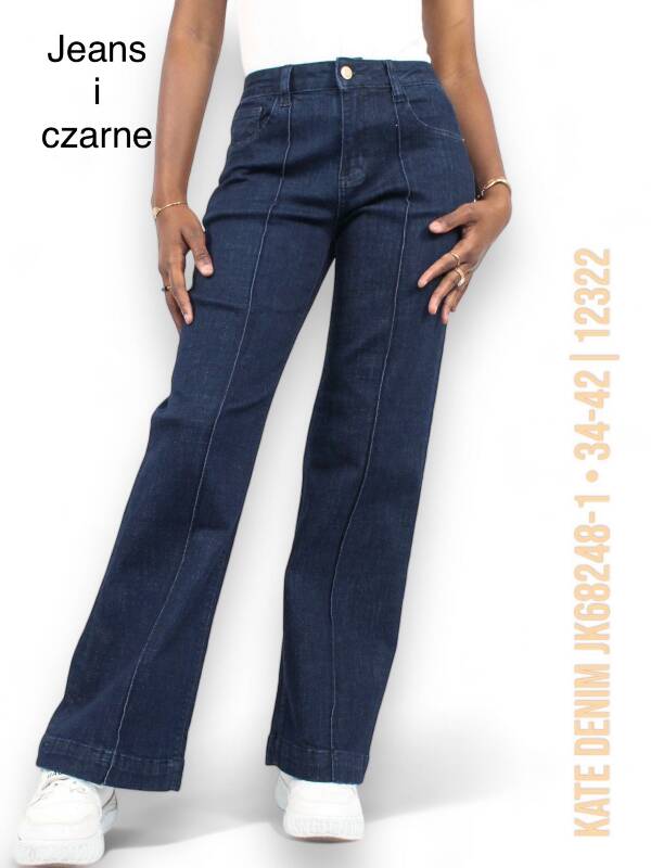 Spodnie damskie jeans Roz XS-XL, 1 Kolor Paczka 10 szt