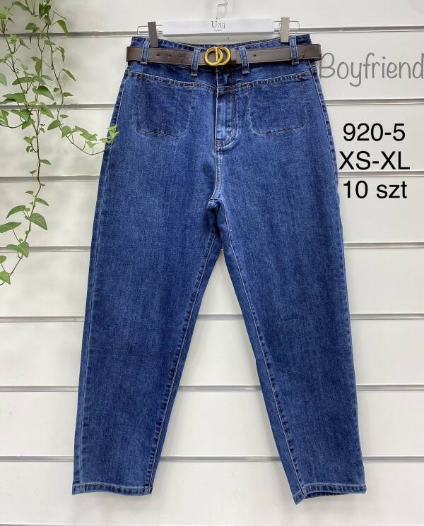 Spodnie damskie jeans Roz XS-XL, 1 Kolor Paczka 10 szt