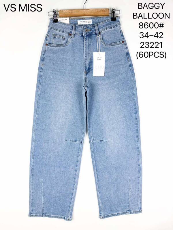 Spodnie damskie jeans Roz 34-42, 1 Kolor Paczka 10 szt