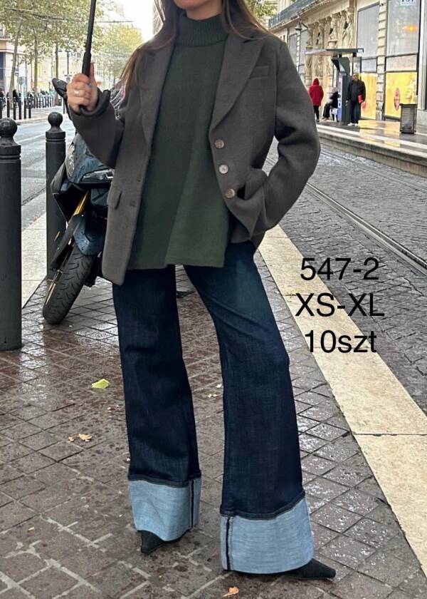 Spodnie damskie jeans Roz XS-XL, 1 Kolor Paczka 10 szt