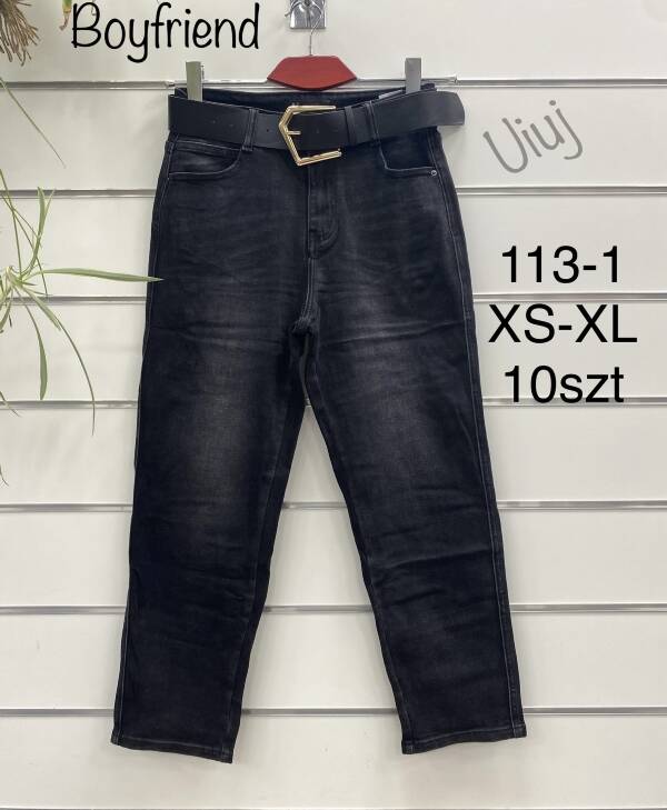 Spodnie damskie jeans Roz XS-XL, 1 Kolor Paczka 10 szt