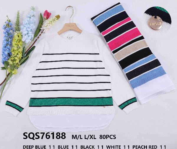 Swetry damskie (Francja produkt) Roz M/L-L/XL, Mix kolor, Paszka 10 szt