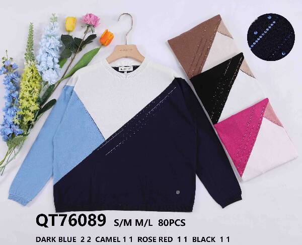 Swetry damskie (Francja produkt) Roz S/M-L/XL, Mix kolor, Paszka 10 szt