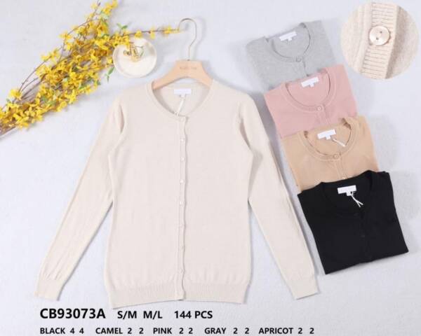 Swetry damskie (Francja produkt) Roz S/M-L/XL, Mix kolor, Paszka 24 szt