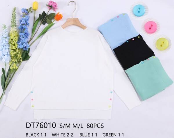 Swetry damskie (Francja produkt) Roz S/M-L/XL, Mix kolor, Paszka 10 szt