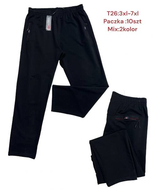 Spodnie dresowe meskie (Turecki produckt). Roz 3XL-7XL. Mix 2 kolor. Paszka 10 szt