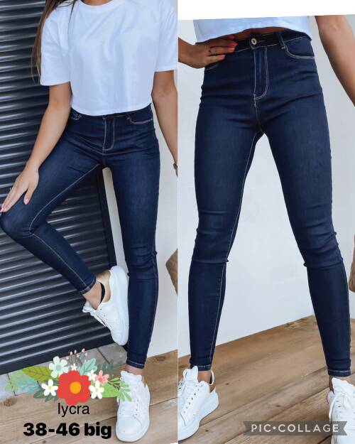 Spodnie damska jeans. Roz 38-46. 1 kolor. Paszka 10 szt