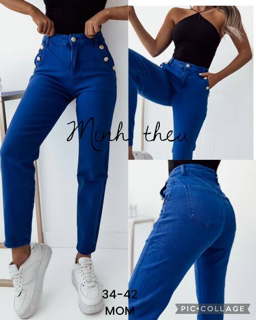 Spodnie damska jeans. Roz 34-42. 1 kolor. Paszka 12 szt
