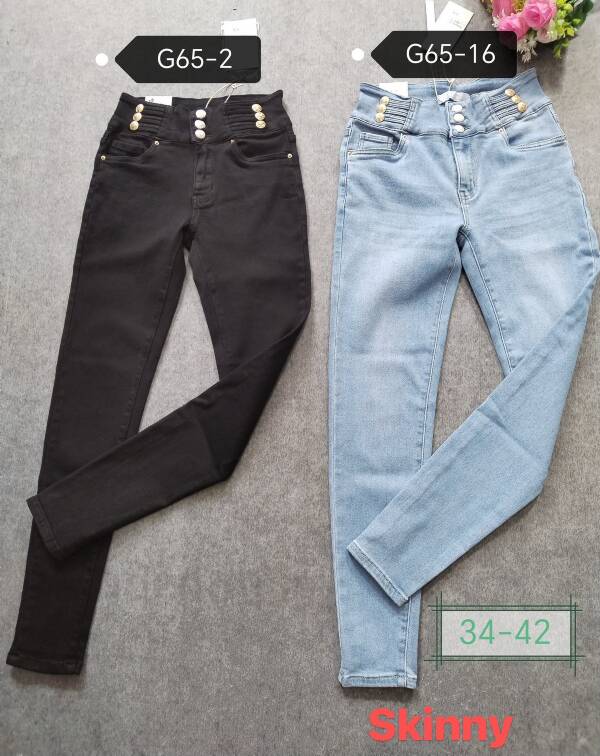 Spodnie damska jeans. Roz 34-42 .1 Kolor. Paszka 10 szt