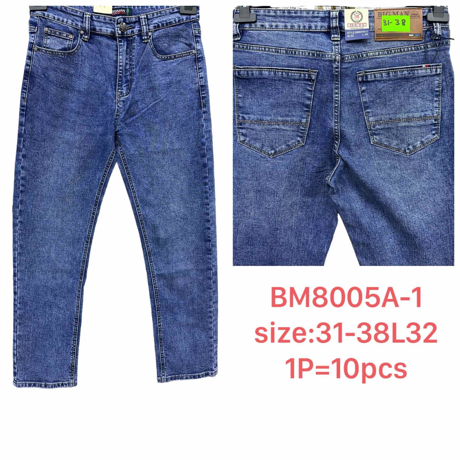 Spodnie meskie jeans  Roz 31-38 L32 Paczka 10szt