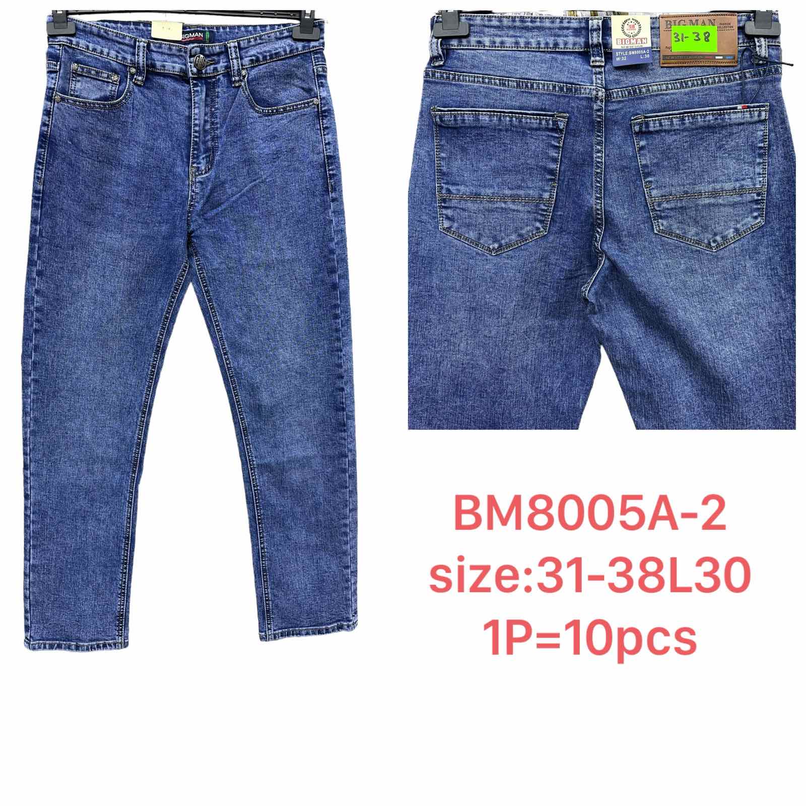Spodnie meskie jeans  Roz 31-38 L30 Paczka 10szt
