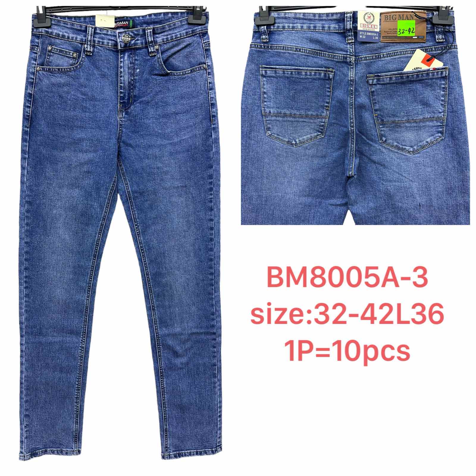 Spodnie meskie jeans  Roz 32-42 L36 Paczka 10szt
