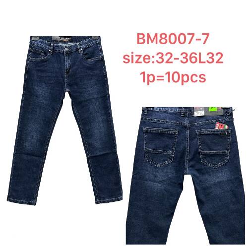 Spodnie jeans meskie Roz 32-36, 1 Kolor, Paszka 10 szt