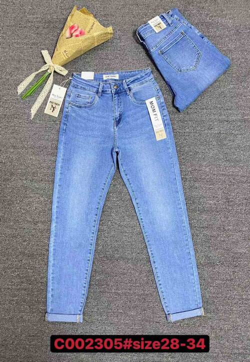 Spodnie damska jeans. Roz 28-34 .1 Kolor. Paszka 12 szt