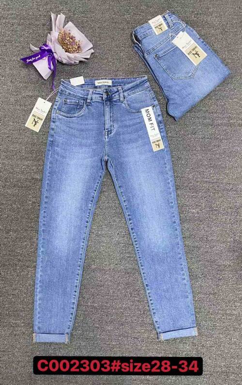 Spodnie damska jeans. Roz 28-34 .1  Kolor. Paszka 10 szt