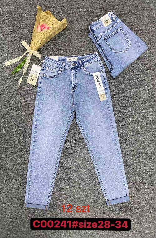 Spodnie damska jeans. Roz 28-34 .1  Kolor. Paszka 12 szt