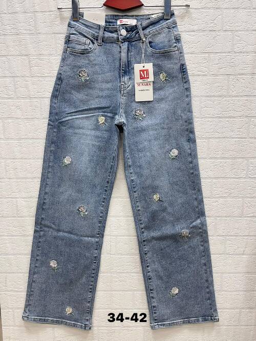 Spodnie damska jeans. Roz 34-42. 1 kolor. Paszka 10 szt