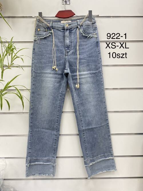 Spodnie damska jeans. Roz XS-XL.1 Kolor. Paszka 10 szt