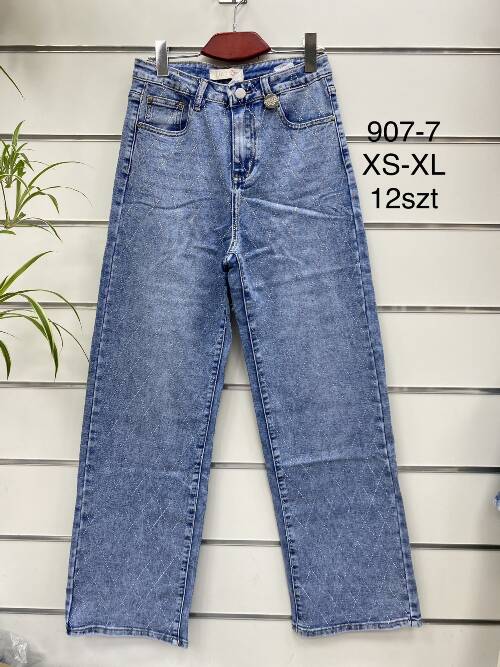 Spodnie damska jeans. Roz XS-XL .1 Kolor. Paszka 12 szt