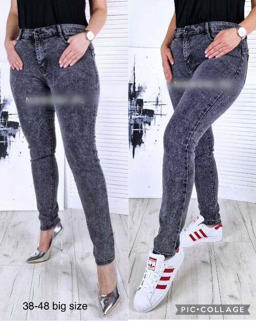 Spodnie damska jeans. Roz 38-48. 1 kolor. Paszka 10 szt