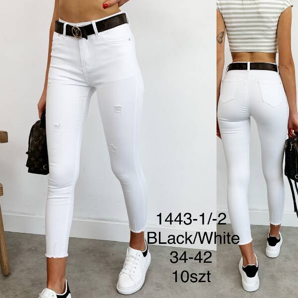 Spodnie damska jeans. Roz XS-XL. 1 Kolor . Pasczka 10 szt.