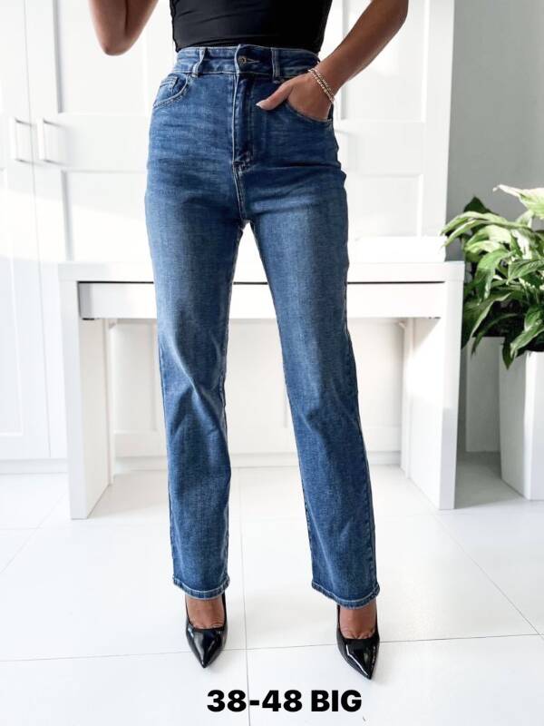 Spodnie damskie jeans. Roz 38-48. 1 Kolor. Paszka 12 szt