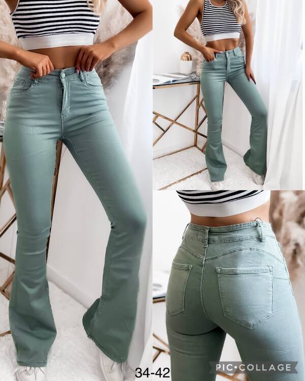 Spodnie damskie jeans. Roz 34-42. 1 Kolor. Paszka 12 szt