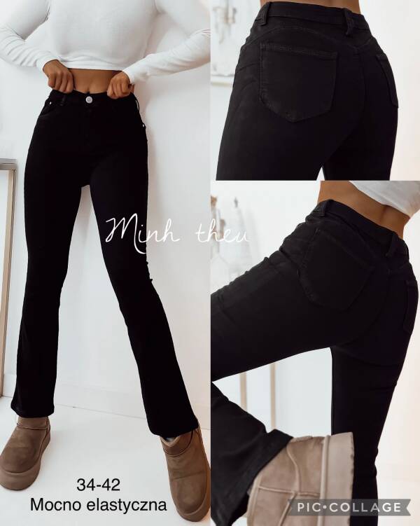 Spodnie damskie jeans. Roz 34-42. 1 Kolor. Paszka 10 szt