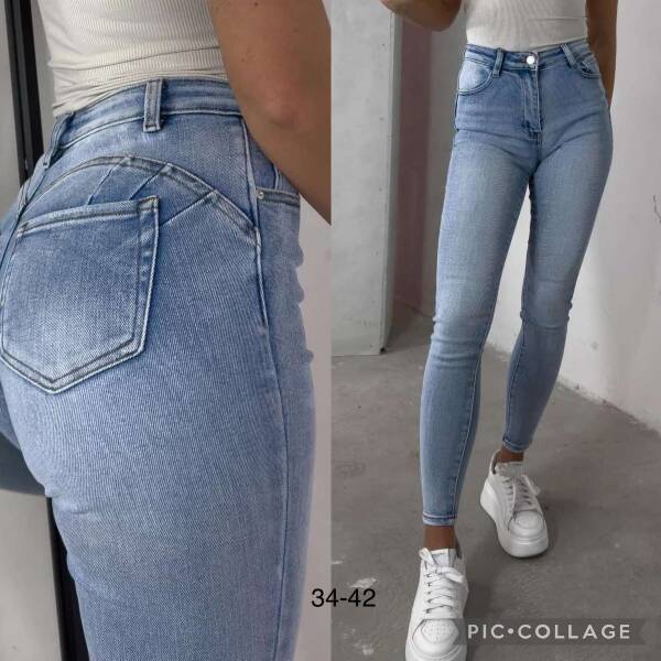 Spodnie damskie jeans. Roz 34-42. 1 Kolor. Paszka 10 szt