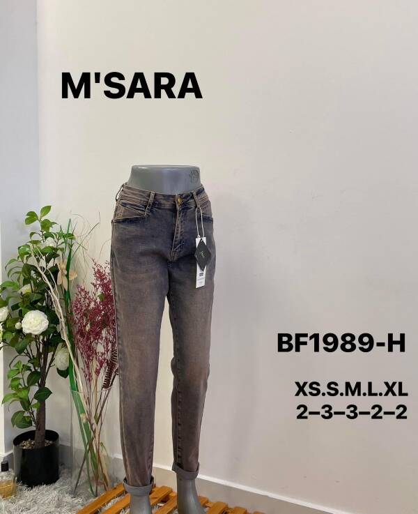 Spodnie damskie jeans. Roz XS-XL. 1 Kolor. Paszka 12 szt