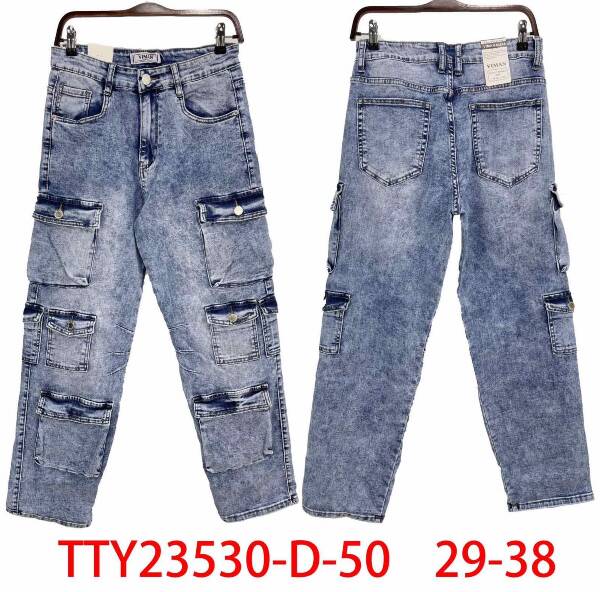 Spodnie jeansy meskie Roz 29-38 paczka 10 szt/ 1 kolor