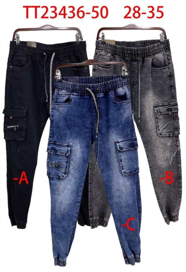 Spodnie jeansy meskie Roz 28-35 paczka 10 szt/ 1 kolor