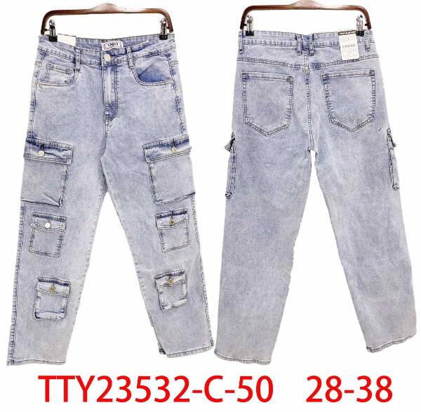 Spodnie jeansy meskie Roz 29-38 paczka 10 szt/ 1 kolor